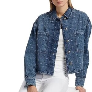 NWT rag & bone Distressed Blue Denim Jacket